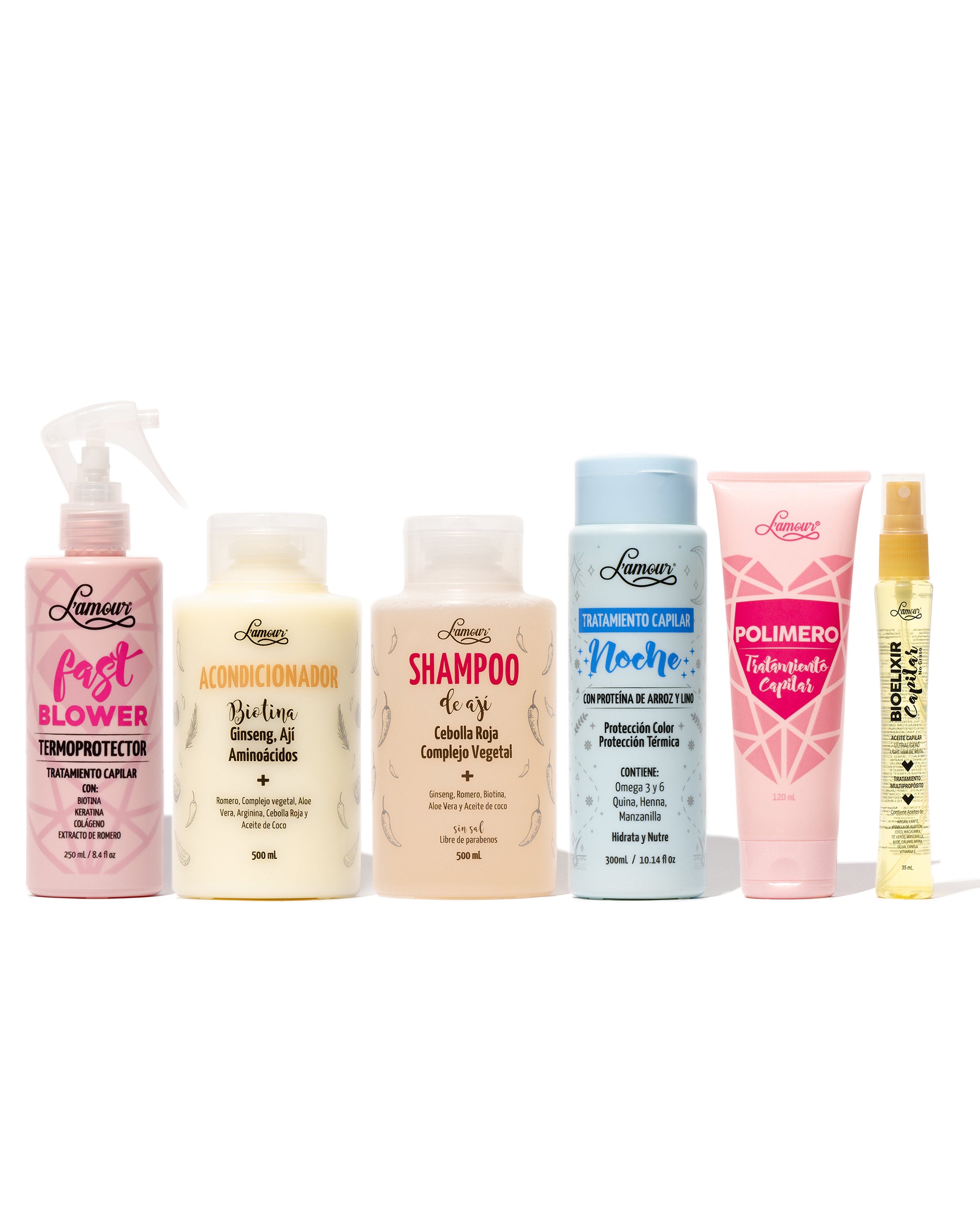 Kit Ají y Biotina que potencia la salud capilar, fortalece raíces y protege del daño térmico.