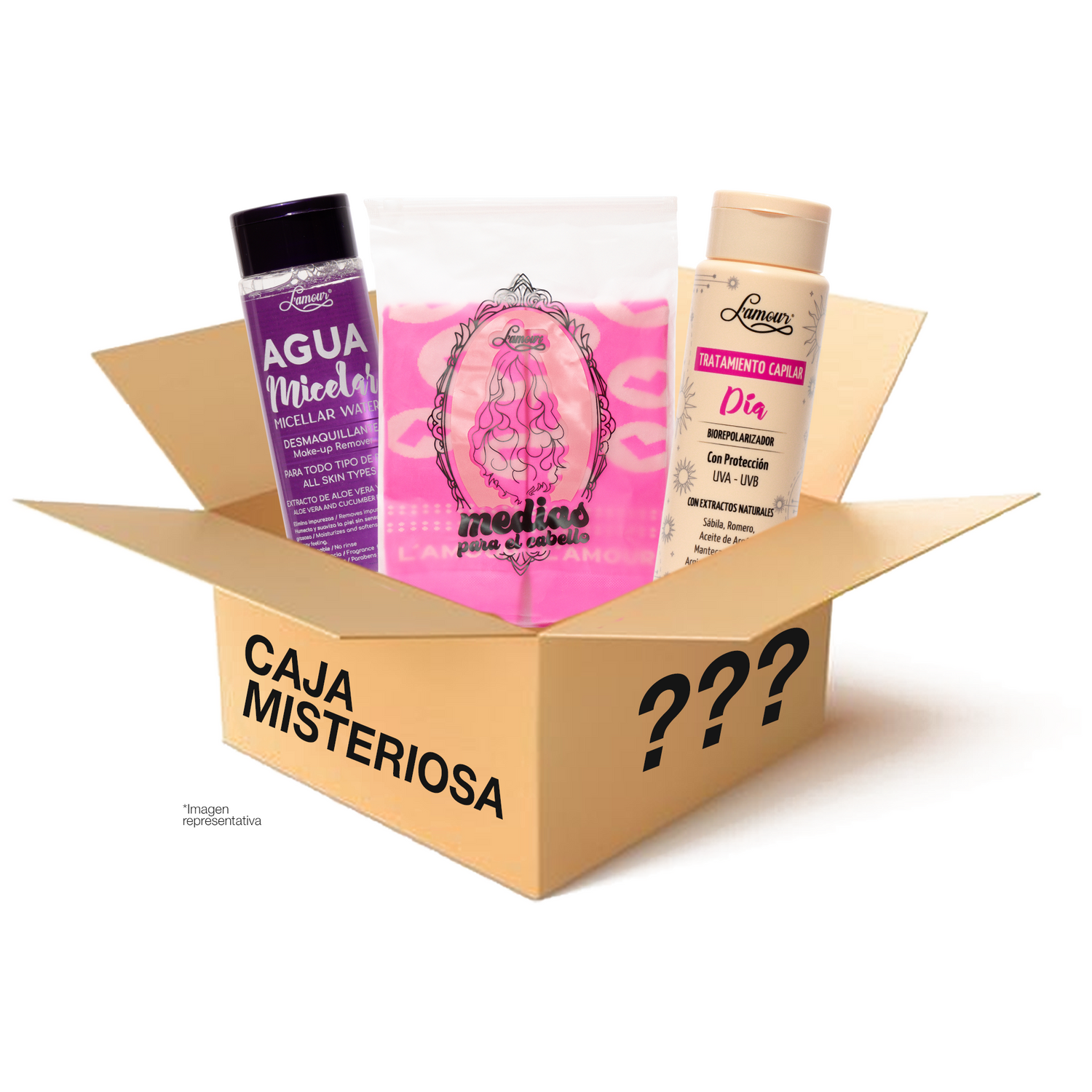Caja misteriosa lamour x 3 productos