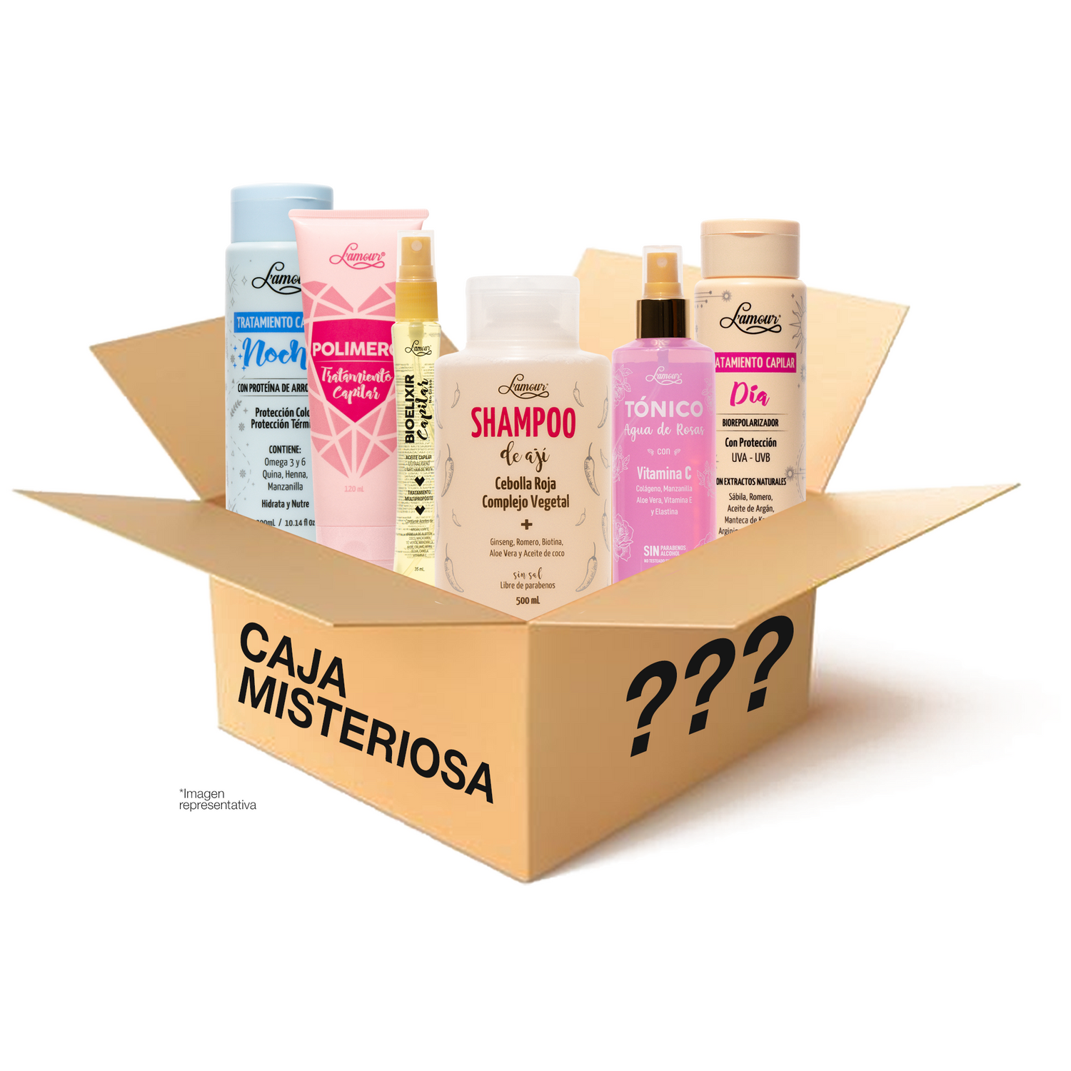 Caja misteriosa lamour x 6 productos