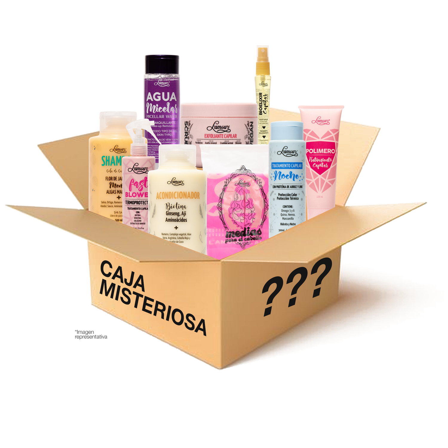 Caja misteriosa lamour x 9 
